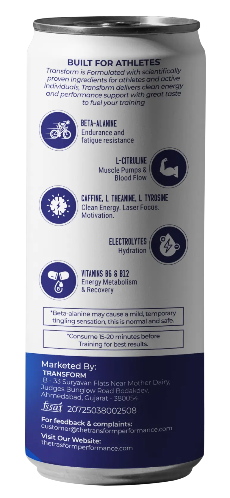 Citrus Blue – Product's Back Label