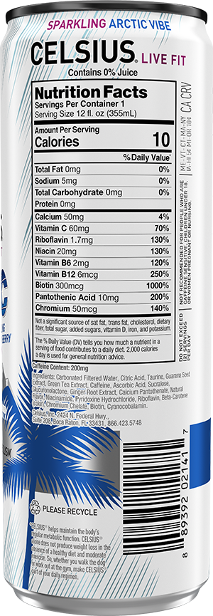 Citrus Blue – Product's Back Label