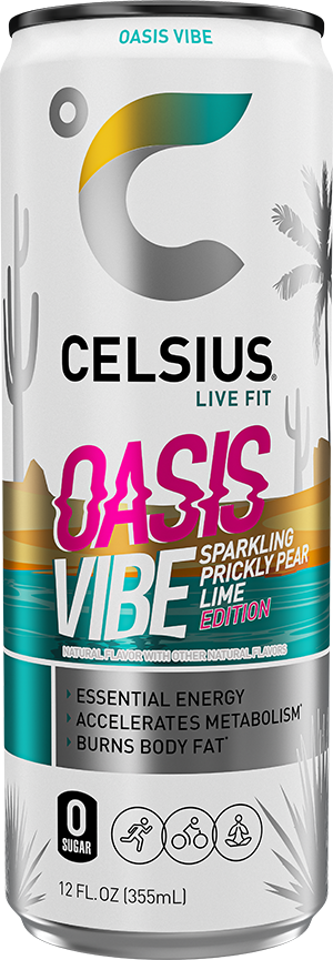 Sparkling Oasis Vibe Can Label